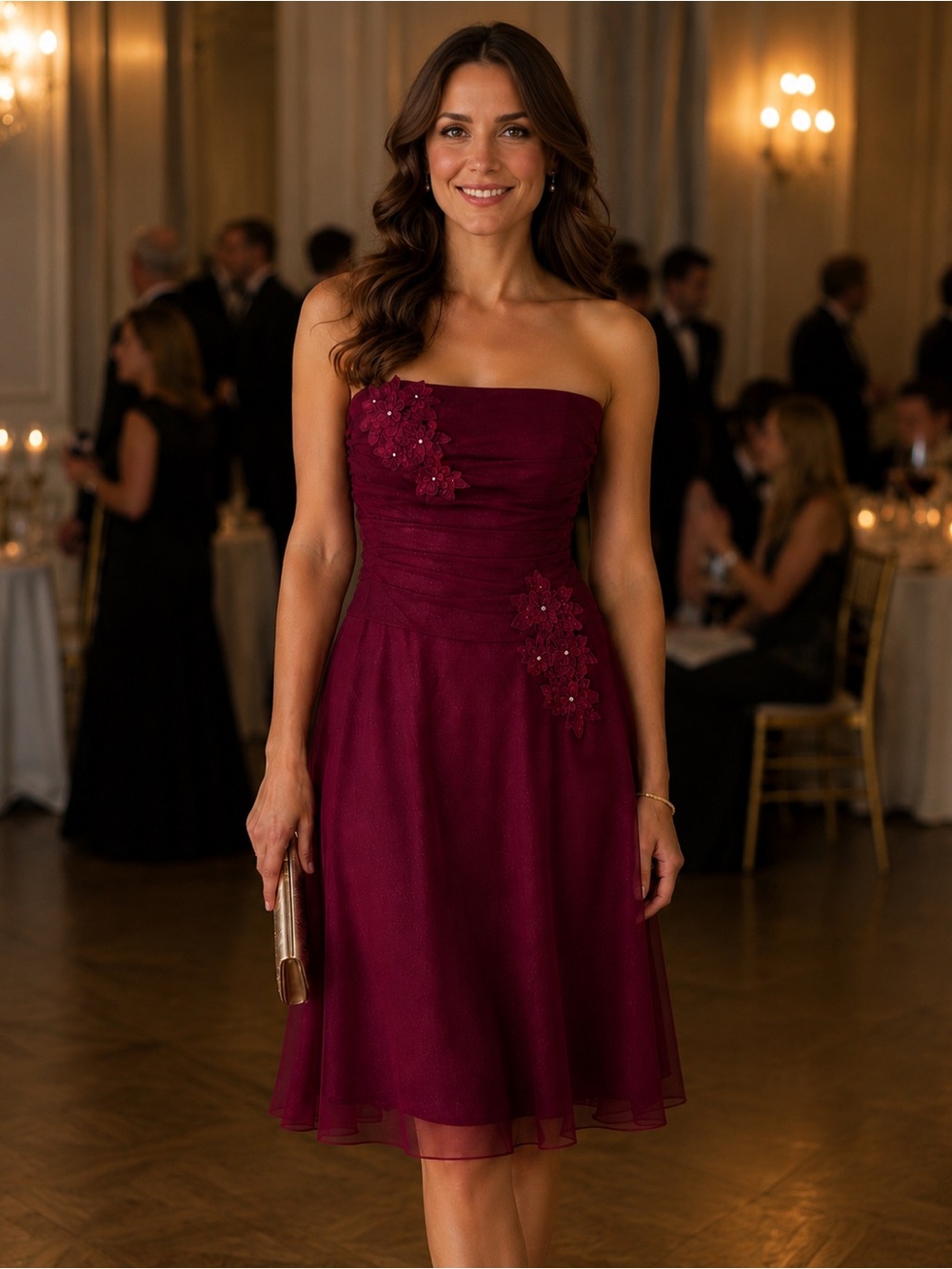 Kiki maroon sleeveless dress - Picture 8 of 10